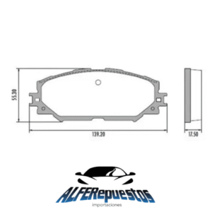 Pastillas de Freno Toyota Corolla 2012 Prius 2012