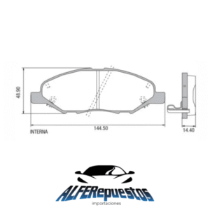 Pastillas de Freno Nissan Tiida 1.8 16v 2007-13
