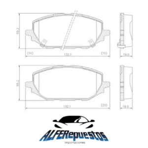 Pastillas de Freno Tracker/Montana 1.0T/1.2T 20/