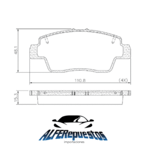 -PASTILLAS DE FRENO RENAULT KWID 2019/21