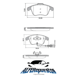 Pastillas de Freno Vw Passat/Jetta/Tiguan Audi