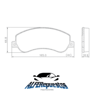 Pastillas de Freno Vw Amarok 2.0 16V 10/
